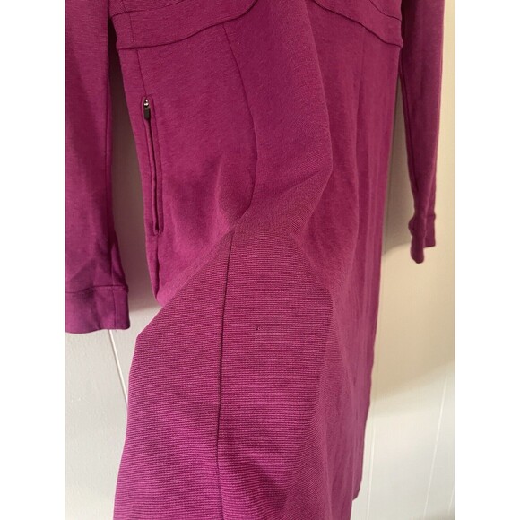 Toad & Co Dress Fuchsia Pink Long Sleeve Fit Flare Soft Outdoor Womens Small* - Picture 13 of 16
